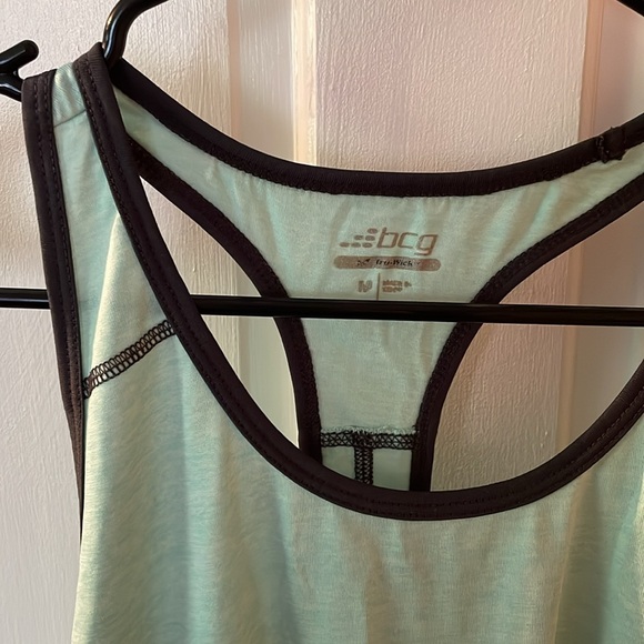 Bundle of BCG light teal and grey athletic racer back tanks - Picture 3 of 7
